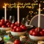غذای شب یلدا, منوی شب یلدا, غذای سنتی شب یلدا, غذاهای مناسب شب یلدا, شام شب یلدا, دسر شب یلدا, سفره شب یلدا, غذای سالم شب یلدا, غذای یلدایی با مواد ارگانیک, منوی یلدا با محصولات طبیعی, غذاهای ایرانی شب یلدا, تغذیه سالم در شب یلدا, Yalda night dinner table, yahda, yalda night, انار, هندوانه, آجیل, Watermelon, Pomegranate, Nuts, آش رشته, Noodle soup, آش انار, Pomegranate soup